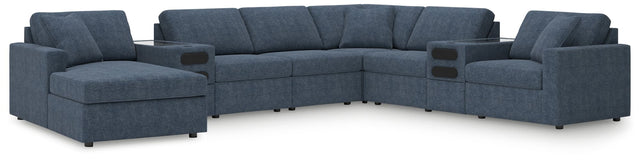 Main view of Modmax Ink Nuvella 8-Piece Sectional with Audio System and Chaise sofa