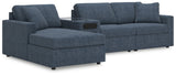 Main view of Modmax Ink Nuvella® 4-Piece Sectional with Chaise sectional sofa