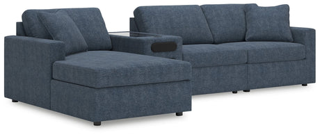 Main view of Modmax Ink Nuvella® 4-Piece Sectional with Chaise sectional sofa