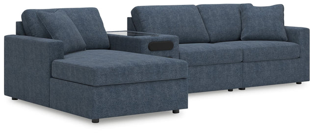 Main view of Modmax Ink Nuvella® 4-Piece Sectional with Chaise sectional sofa