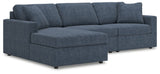 Modmax Ink Nuvella 3-piece sectional sofa with chaise main view