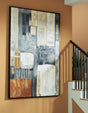Howford wall art brown black gray abstract canvas front view
