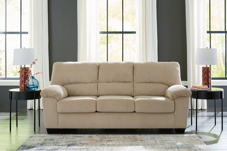 SimpleJoy Sand Chenille Velvet Sofa main front view