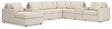 Front view of Modmax Oyster 8-Piece Sectional Sofa with Chaise