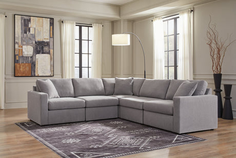 Modmax Granite 5-Piece Sectional Sofa main view showing full configuration