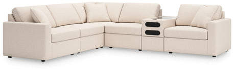 Modmax 6-Piece Sectional Sofa in Oyster Next-Gen Nuvella™ Performance Fabric, main view