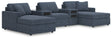Modmax Ink Next-Gen Nuvella 5-Piece Double Chaise sectional front angle