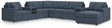 Modmax Ink Next-Gen Nuvella™ 8-piece sectional sofa with chaise side view