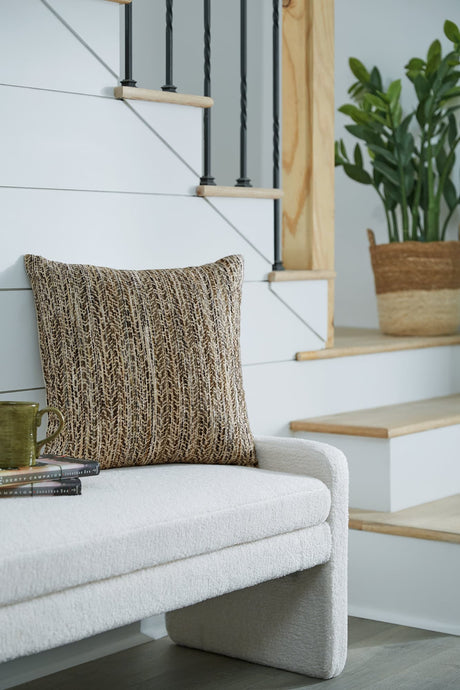 Jayner Multi-Color Chevron Accent Pillow front angle