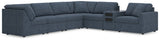 Front view of Modmax Ink Performance Fabric, Next-Gen Nuvella™ 7-Piece Sectional sofa