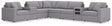 Modmax 8-Piece Granite performance fabric sectional sofa main view