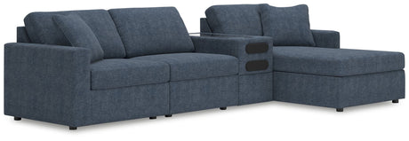 Main view of Modmax Ink Performance Fabric 4-Piece Sectional with Chaise
