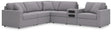 Modmax Granite performance fabric 6-piece sectional sofa main view