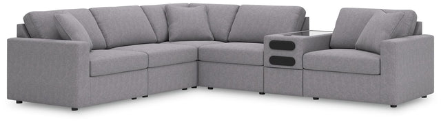 Modmax Granite performance fabric 6-piece sectional sofa main view
