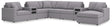 front view of Modmax Granite 8-Piece Sectional Sofa with Audio System and Left Chaise