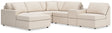 Main view of Modmax 6-Piece Sectional Sofa in Oyster Performance Fabric with Left-Facing Chaise