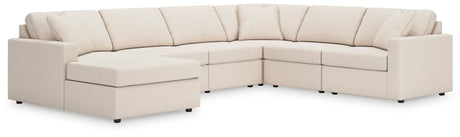 Modmax oyster performance fabric 6-piece sectional sofa, front main view