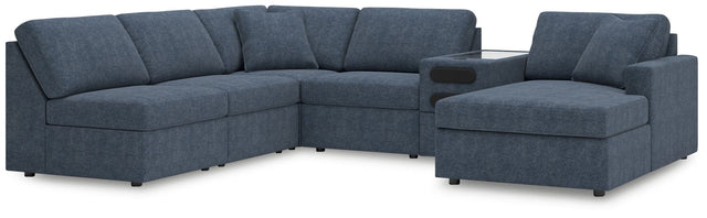 Modmax 6-Piece Sectional with Chaise in Ink Performance Fabric main view