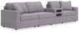 Main view of Modmax Granite Performance Fabric Next-Gen Nuvella 4-Piece Sectional sofa