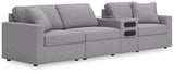 Main view of Modmax Granite Performance Fabric Next-Gen Nuvella 4-Piece Sectional sofa