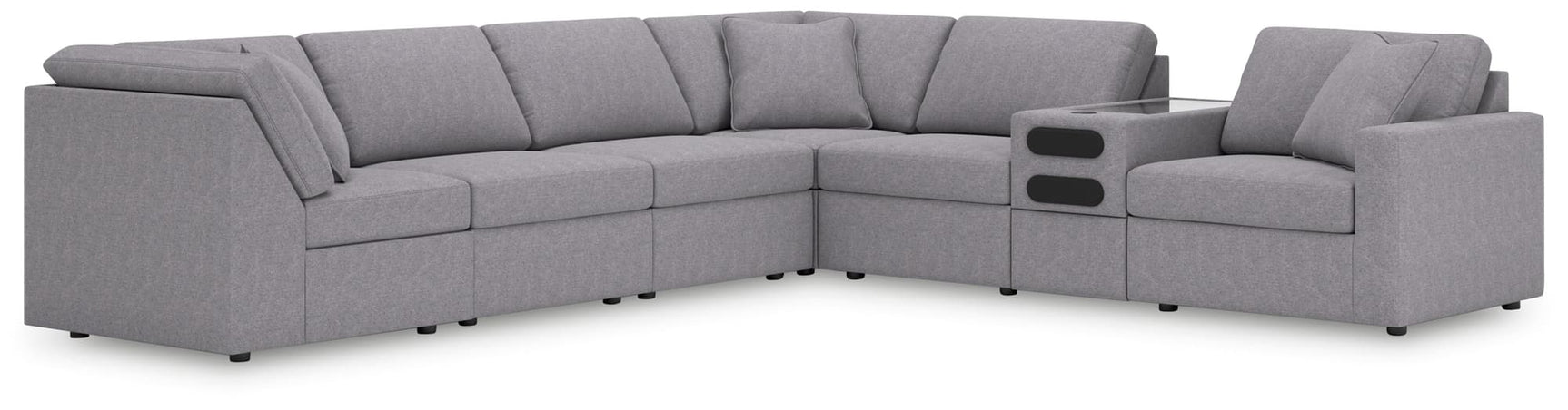 main view of Modmax Granite 7-Piece Sectional Sofa in performance fabric