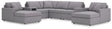 Main view of Modmax Granite Performance Fabric 8-Piece Sectional with chaise
