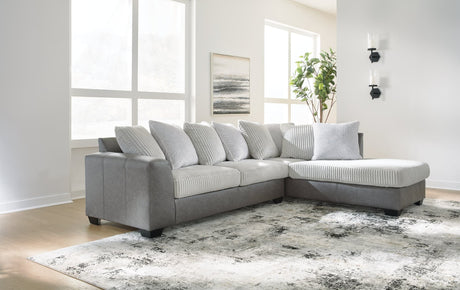 Clairette Court Alloy Chenille 2-Piece Sectional Sofa with Chaise front view