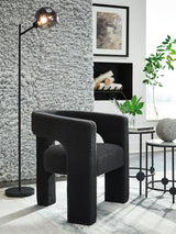 Landick Ebony Accent Chair front angle
