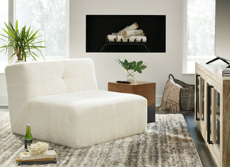 Brettner Ivory Accent Chair front angle view