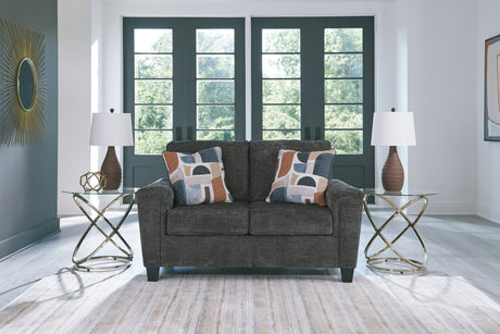 Erinslane Dusk Chenille Loveseat front view