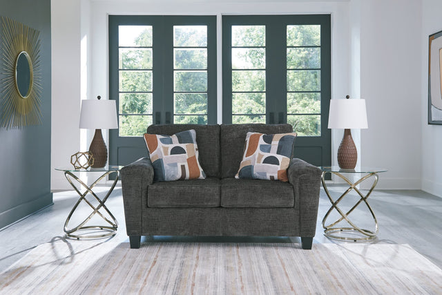 Erinslane Dusk Chenille Loveseat front view