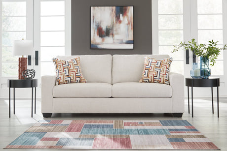 Aviemore Stone Chenille Sofa main front view