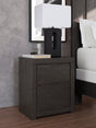 Fraluna Charcoal Nightstand front angle