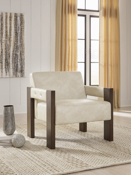 Adlanlock Bone Accent Chair front angle view