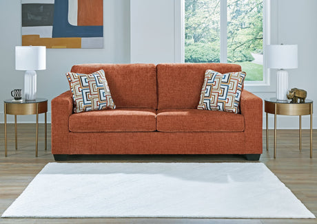 Aviemore Spice Chenille 3-seat sofa main front view