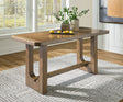 Cabalynn Light Brown Counter Height Dining Table front angled view