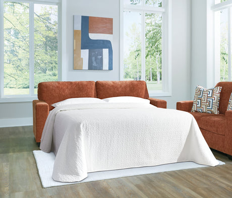 Aviemore Spice Chenille Queen Sofa Sleeper front angle