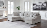 Gabyleigh 2-piece sectional with chaise in nickel performance fabric main view