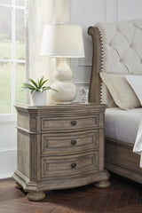 Ardenfield light brown nightstand front angle