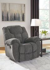 Foreside Charcoal Performance Fabric Recliner front view