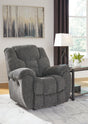 Foreside Charcoal Performance Fabric Recliner front view