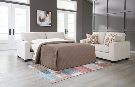 Aviemore Stone Chenille Queen Sofa Sleeper front view