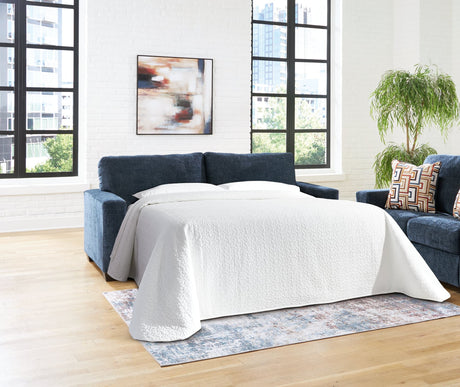 Aviemore Ink chenille queen sofa sleeper front view
