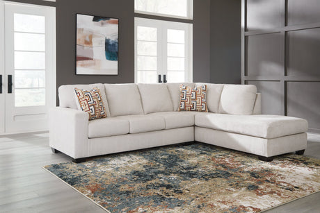 Aviemore Stone Chenille 2-Piece Sectional with Chaise sofa main view