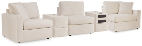 main view of Modmax Oyster 5-Piece Sectional Sofa with built-in audio system