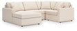 Modmax Oyster 4-Piece Sectional Sofa with Chaise, front view