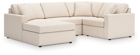Modmax Oyster 4-Piece Sectional Sofa with Chaise, front view