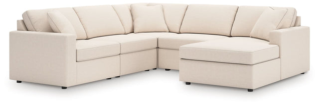 Modmax Oyster 5-Piece Sectional Sofa with Chaise main front view