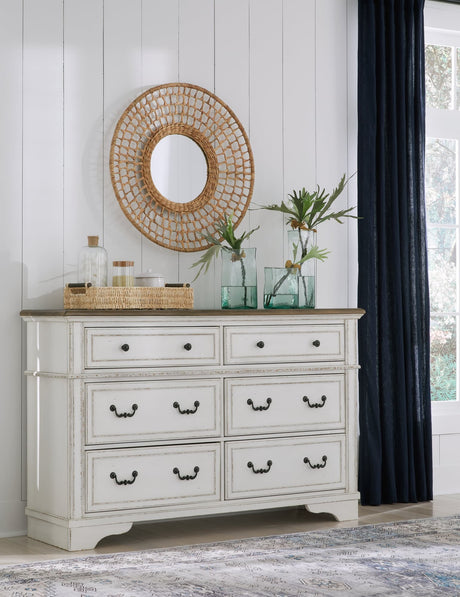 Blendon Two-Tone Dresser front view closed drawers