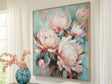 Parryville Aqua and Pink Wall Art front view